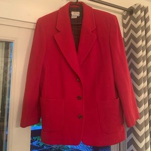 Oversized wool blazer